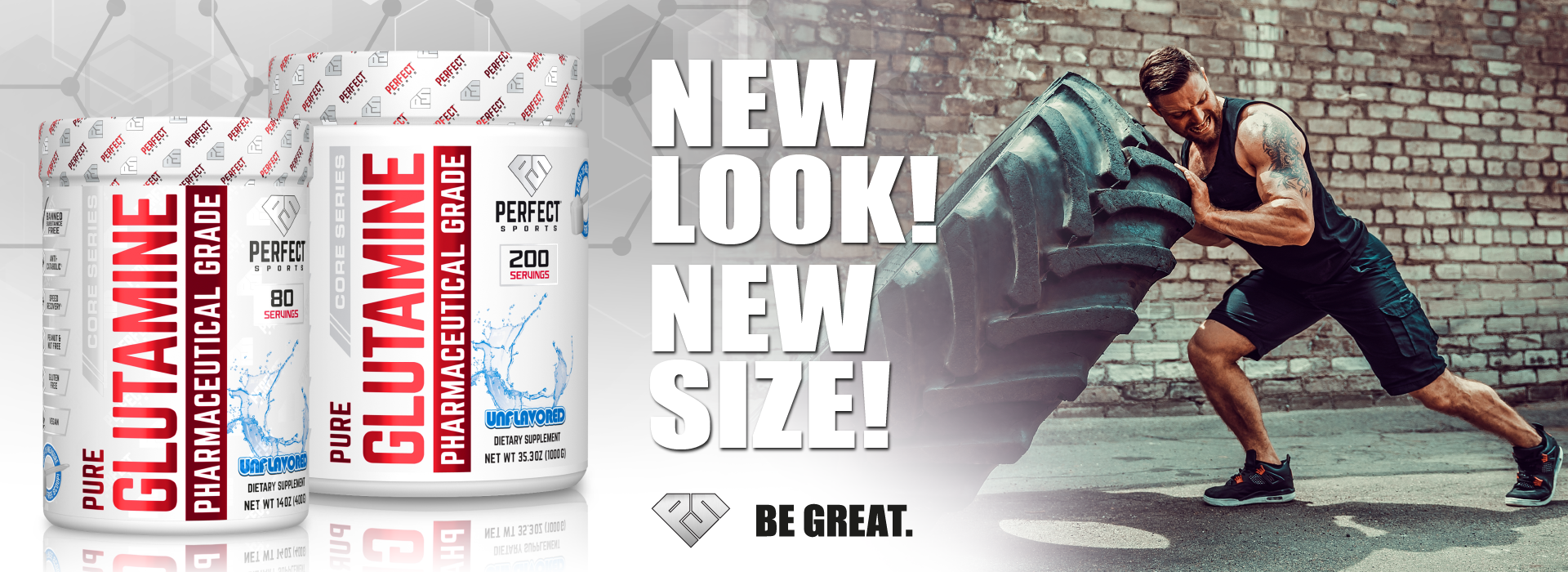 Perfect Sports Glutamine - New Sizes - 400g & 1000g