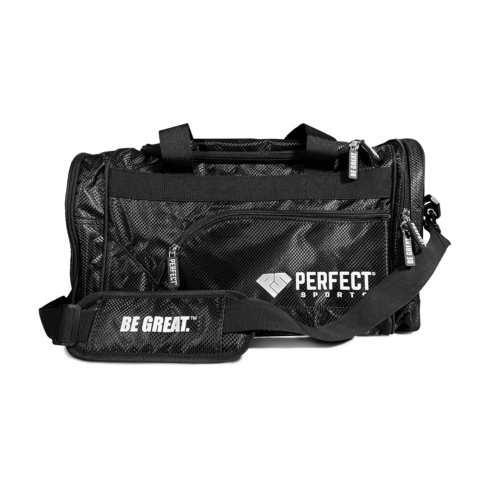 PERFECT Sports Black Duffel Gym Bag