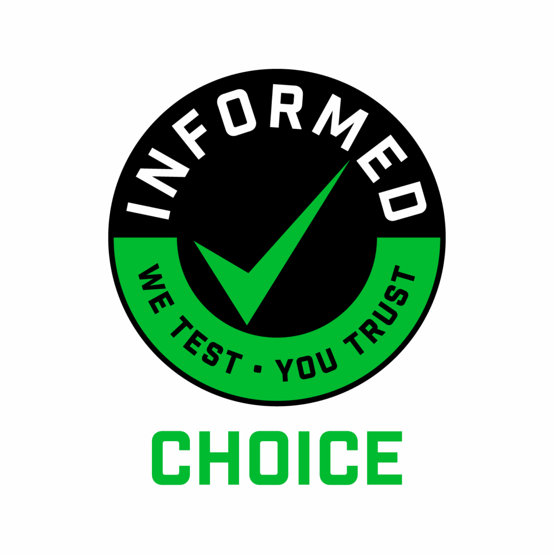 Tested for Wada Banned Subtances with Informed Choice Certification