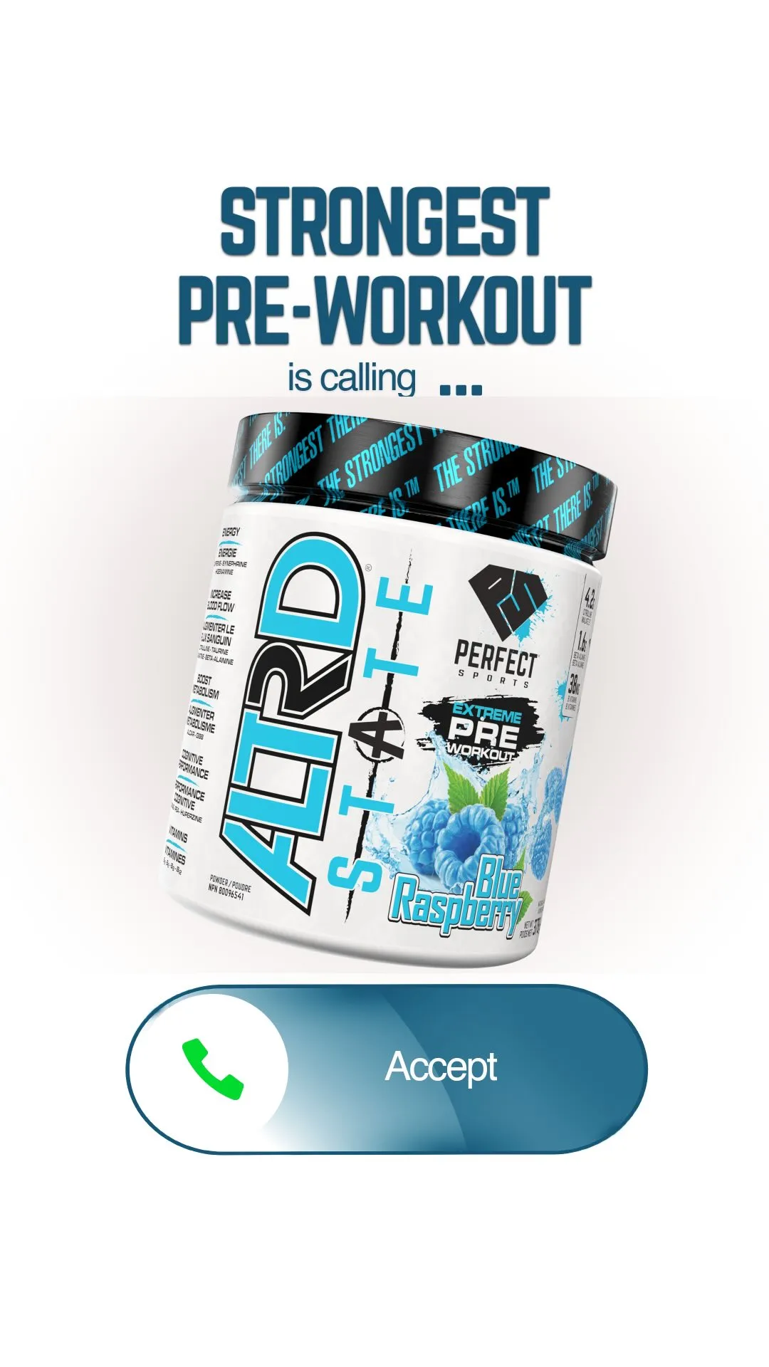 Strongest Pre-Workout post