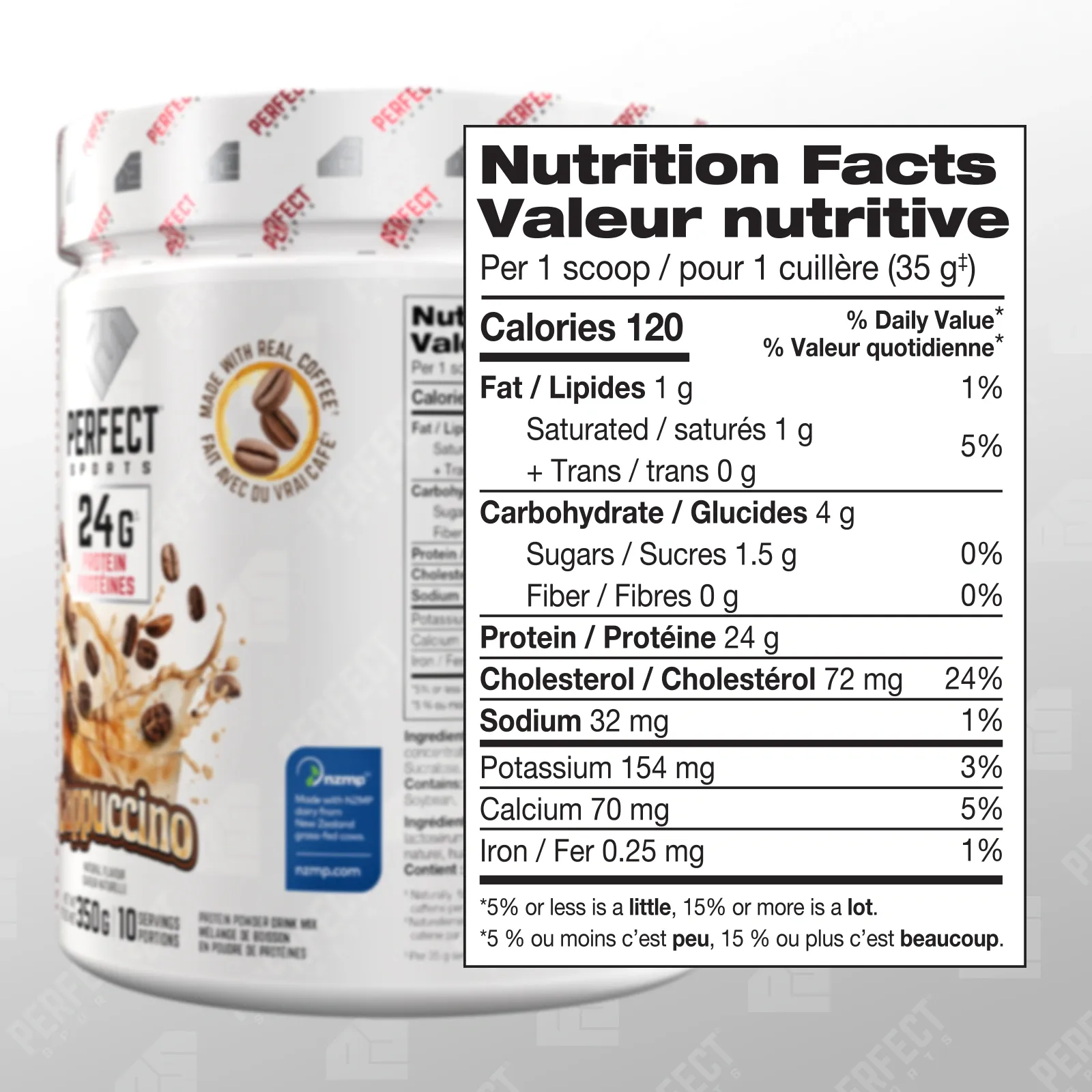 DIESEL New Zealand Whey Protein - 350 G Cappuccino Flavour