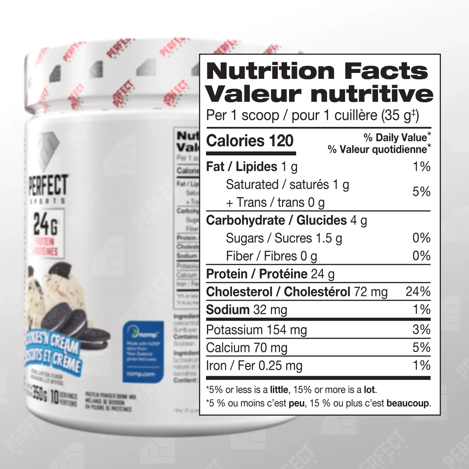 DIESEL New Zealand Whey Protein - 350 G Cookies 'n Cream Flavour