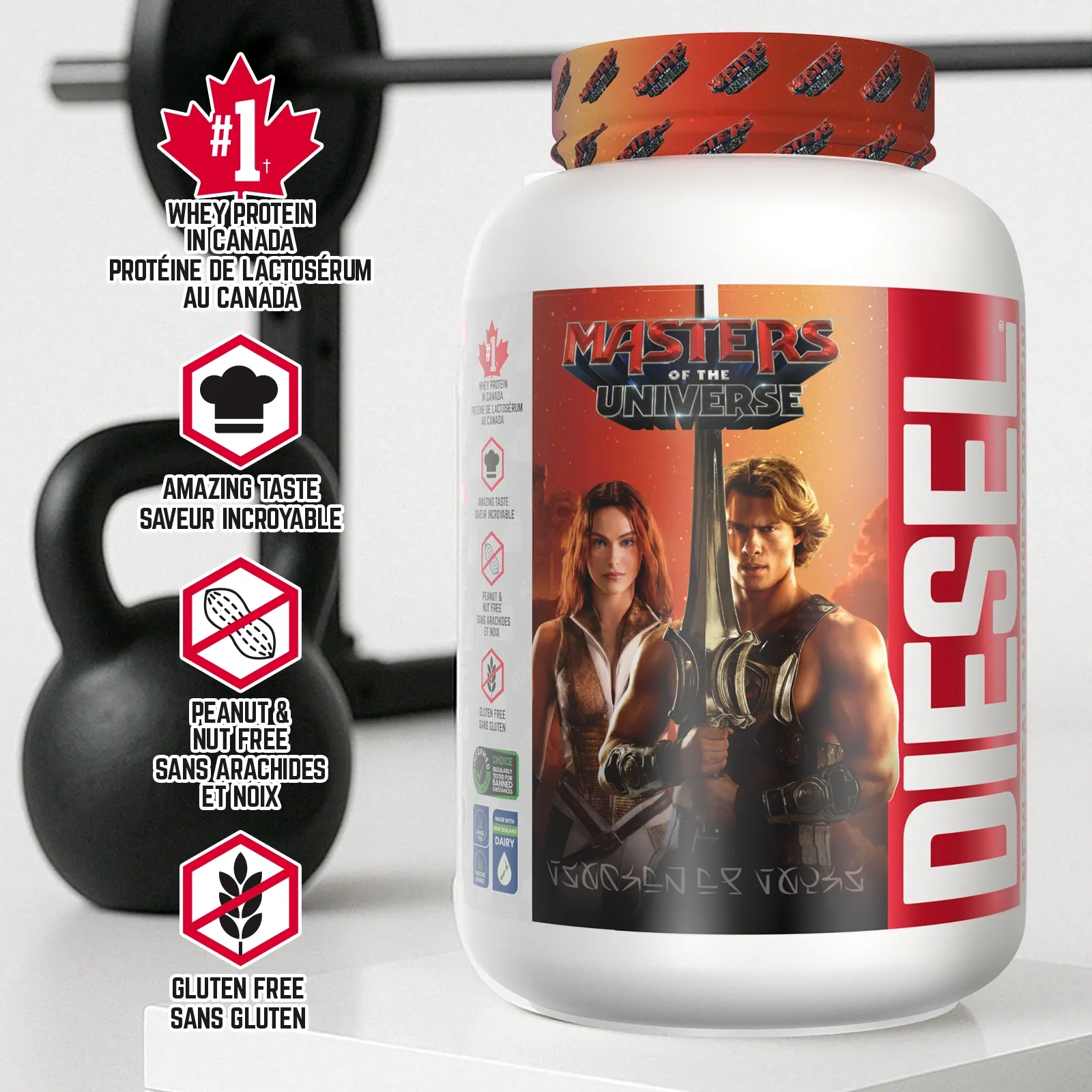 Masters of the Universe™ Limited Edition Diesel® New Zealand Whey Protein - 2 lbs Vanilla Ice Cream Flavour
