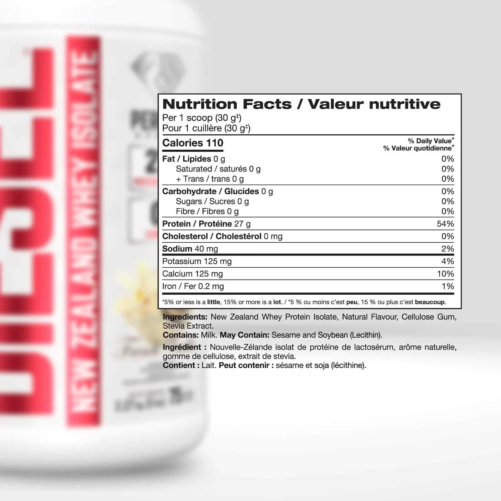 DIESEL New Zealand Whey Isolate - 5 Lbs French Vanilla Flavour