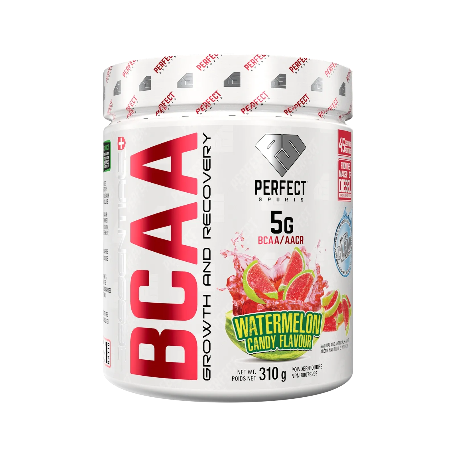 ESSENTIAL BCAA Growth and Recovery - 310 G Watermelon Candy Flavour