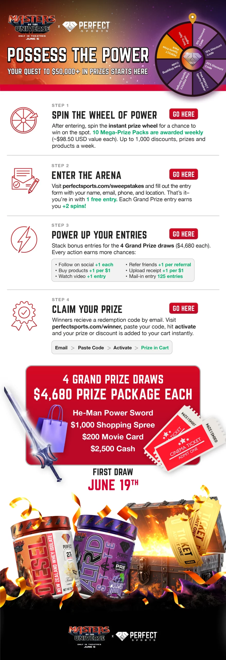 Masters of the Universe X PERFECT Sports Contest Instructions