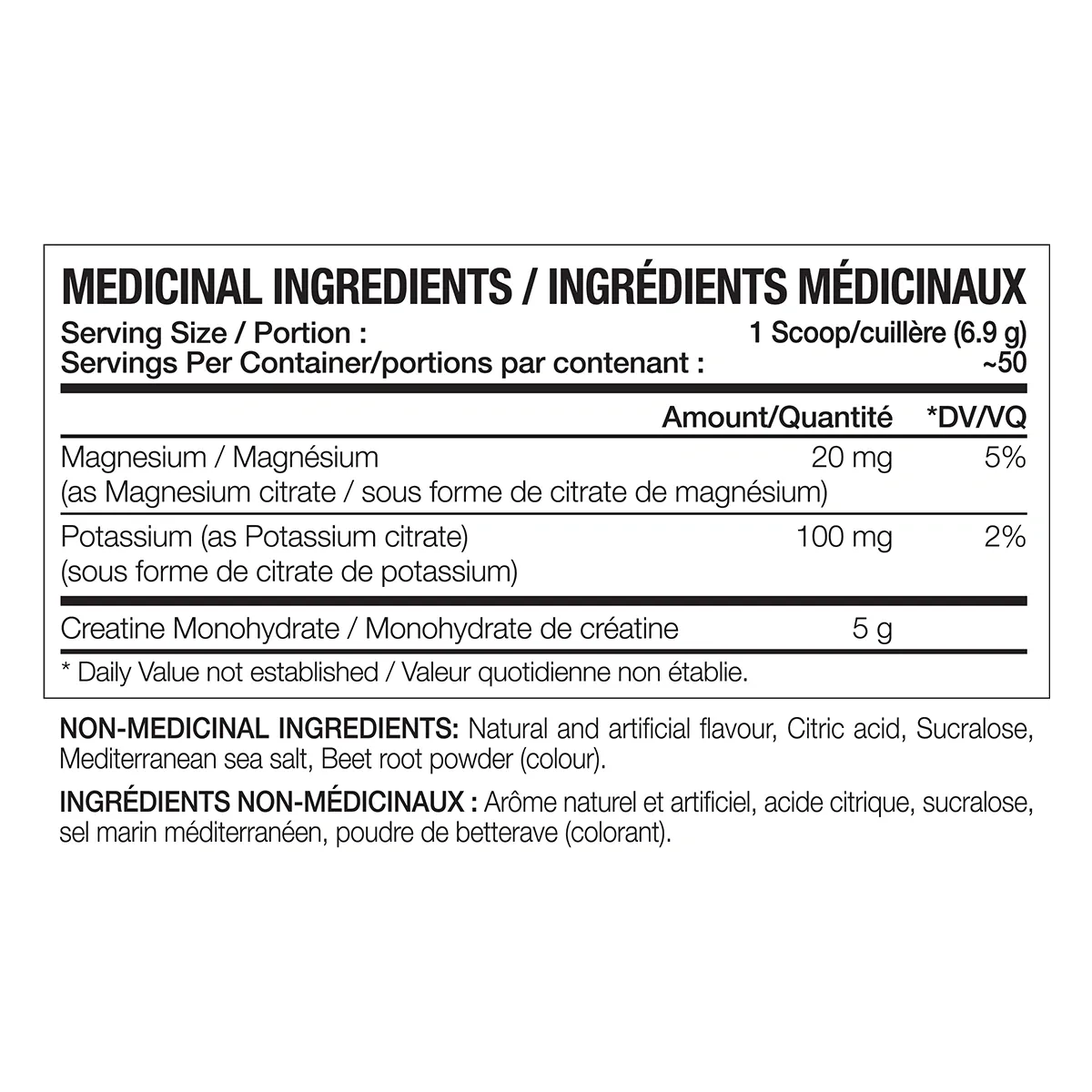 ULTRA CREATINE PLUS: MOTU Tropical Punch Flavour - Medicinal Ingredients